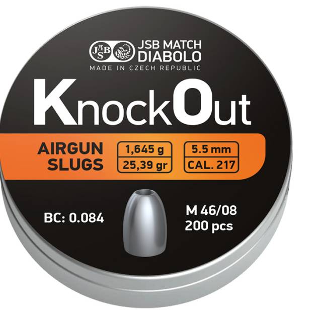 JSB KnockOut 5,5 (.217) 1,645 g. 200 pcs.