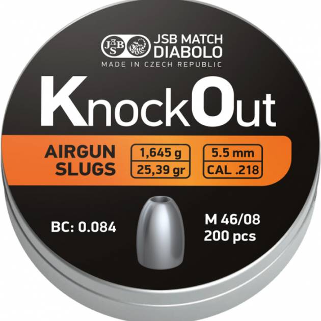 JSB KnockOut 5,5 (.218) 1,645 g. 200 pcs.