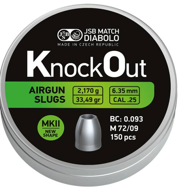 JSB KnockOut MK // 6,35 (.25) 2,17 g. 150 pcs.