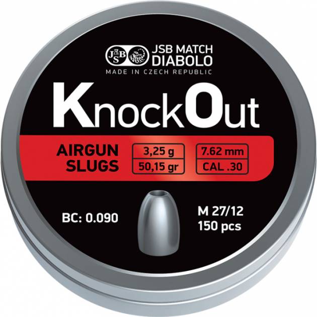 JSB KnockOut 7,62 (.30) 3,25 g. 150 pcs.