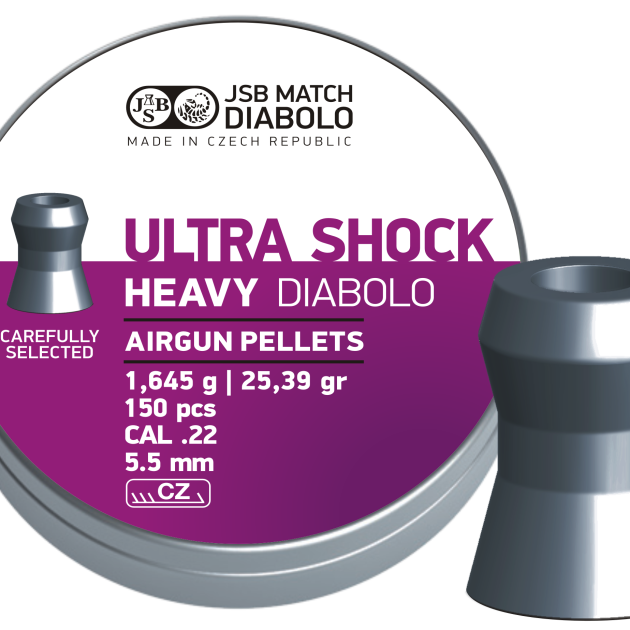 JSB ULTRA SHOCK Heavy 5,5 (.22) 1,645 g. 150 pcs.