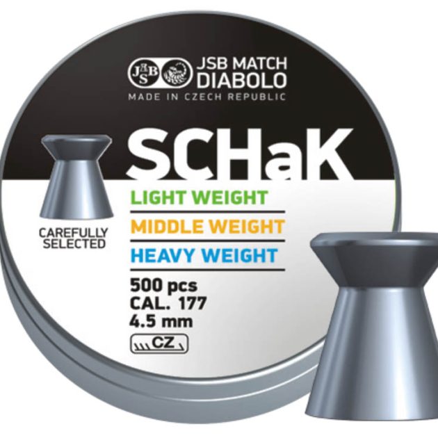 JSB MATCH diabolo SCHaK 4,5 (.177) 0,52g.500 pcs.