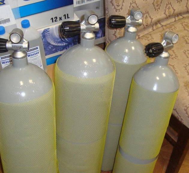 High pressure cylinder 300 bar. 7L